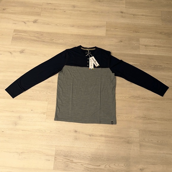 Smartwool Men's Long Sleeve Colorblock Henley - Picture 1 of 7